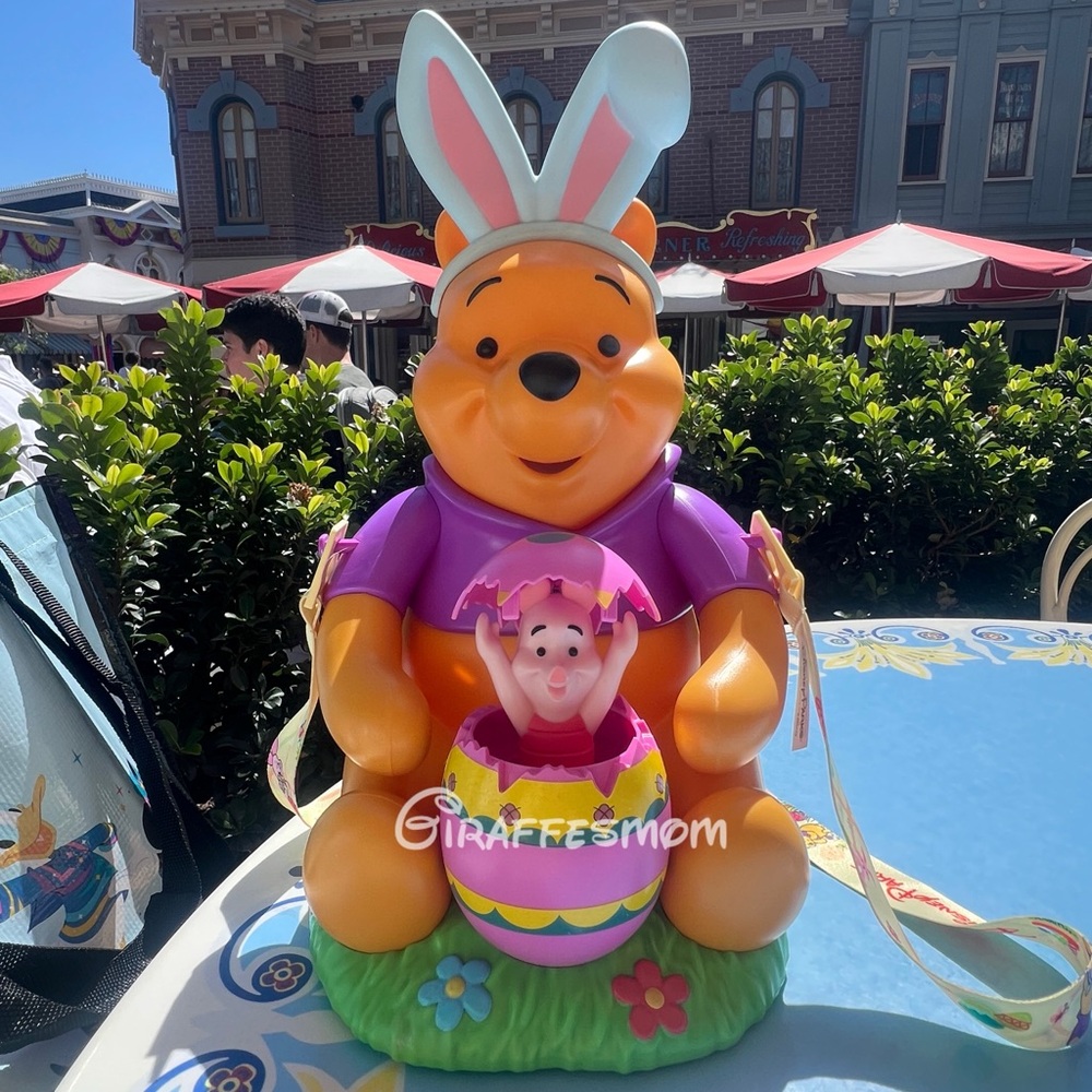 Disney Parks Easter Popcorn Bucket Winnie the Pooh & Piglet Bunny Ears NEW